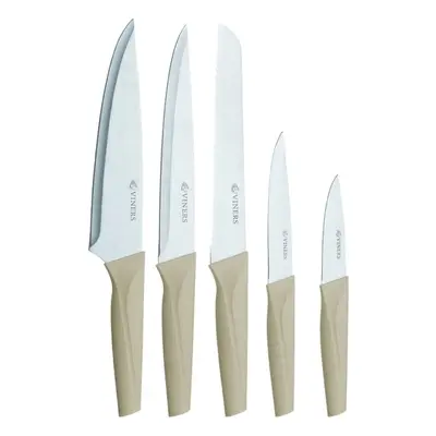 Organic Natural Piece Knife Block Set, Wheat Fibre