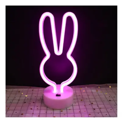 (Rabbit sign light) Upgrade Neon Night Light Rabbit Vibrato Anchor Bigmouth Bird Creative Night 