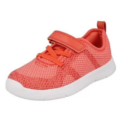 (Pink, UK Infant) Childrens Unisex Clarks Casual Trainers Ath Flux T