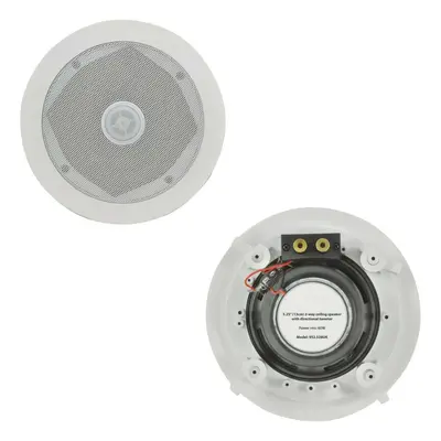 Pair 60W Directional Tweeter Ceiling Speaker 5.25" 8Ohm Way Adjustable HiFi