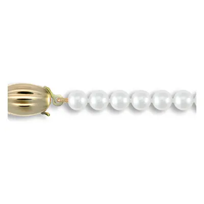 (18) Jewelco London Ladies 9ct Yellow Gold Clasp Seawater Cultured Akoya Pearl Elegant Necklace 