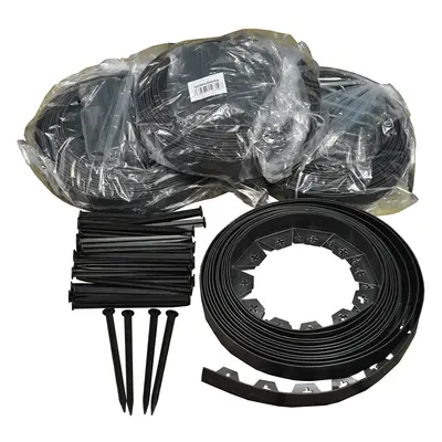 Flexible Plastic Garden Edging with Pegs (40m)