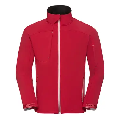 (4XL, Classic Red) Russell Mens Bionic Softshell Jacket