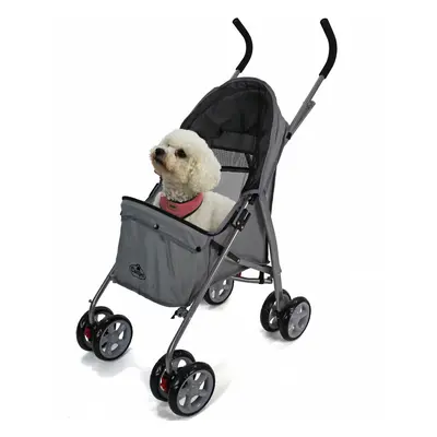 Pet Dog Puppy Stroller Pram Pushchair in Grey Easipet