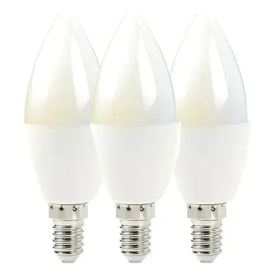 3x WiFi Colour Change LED Light Bulb 4.5W E14 Warm Cool White Mini Dimmable Lamp