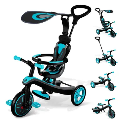 Globber in Explorer Trike & Balance Bike w/ Harness + Seat - Teal