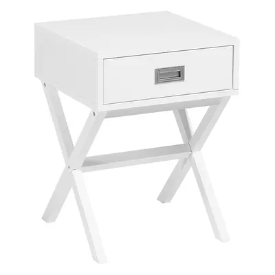 1 Drawer Bedside Table MONROE White