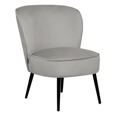 Armchair VOSS Velvet Light Grey