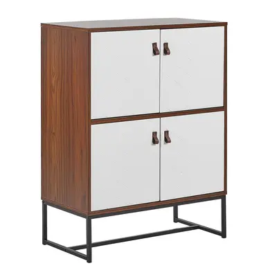 4 Door Sideboard NUEVA cm Dark Wood