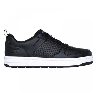 (4 (Adults')) Smooth Street - Genzo | Black/White | Childrens Lace Up Trainers