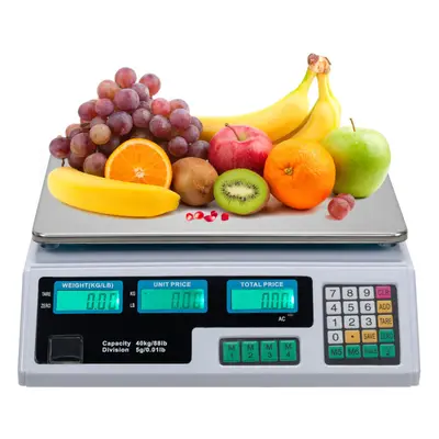 40kg/5g Digital Price Computing Retail Weight Scale Shop Commercial Market