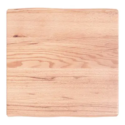 (light brown, x x cm) vidaXL Table Top Wooden Desk Top for Table Treated Solid Wood Oak Live Edg