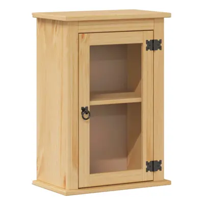 vidaXL Bathroom Wall Cabinet Hanging Wall Storage Cupboard Solid Wood Pine