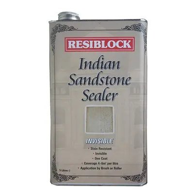 Everbuild Resiblock Indian Sandstone Sealers Invisible Litre EVBRBINDINV5