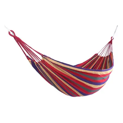 (Red) Outdoor Portable Garden Canvas Hammock