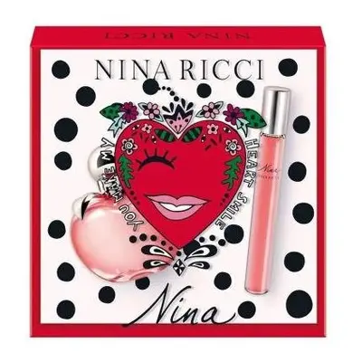 Nina By Nina Ricci Pcs Set: 2.7 Eau De Toilette Spray + Ml Eau De Toilette Roll-On (Travel Set)