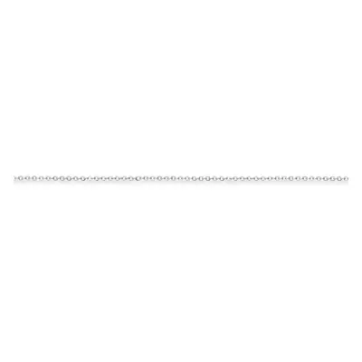 (16) Jewelco London Ladies Platinum Trace Link Pendant Chain Necklace - 1mm gauge