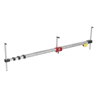 3 Metre Aluminium Telescopic Trammel Gauge - Section - Integral Measuring Tape