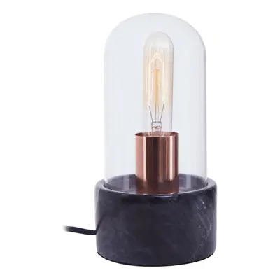 Premier Housewares Lamonte Black Marble Base/EU Plug Bell Lamp