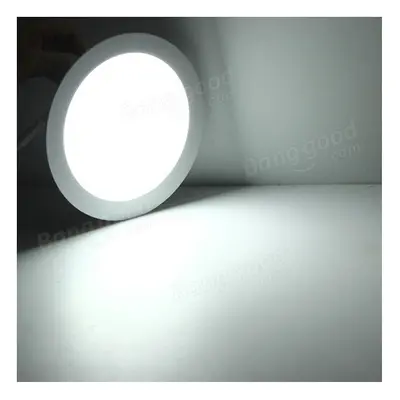 (White) Dimmable Ultra Thin 18W LED Ceiling Round Panel Down Light Lamp