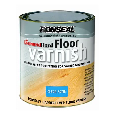 Ronseal Diamond Hard Floor Varnish Satin 2.5L