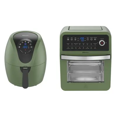 Emtronics 4.5L & 12L Air Fryer Set - Sage Green