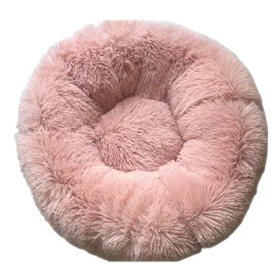 (Pink, L) GreenZech Multicolor Cat/Dog Pet Bed Super Soft Warm Round Depth Super Cute Kennel