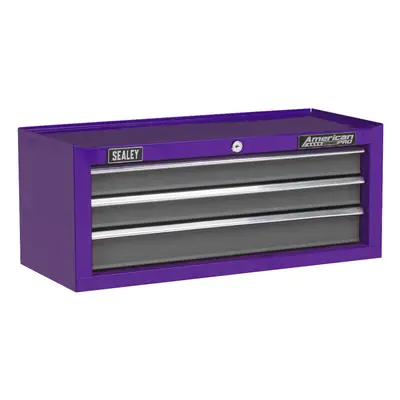 Sealey AP22309BBCP Mid-Box Drawer with Ball Bearing Slides - Purple/Grey