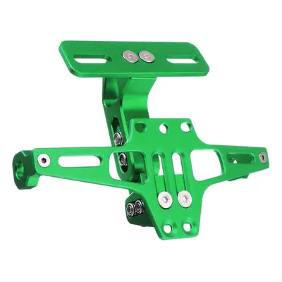 (Green) Motorcycle Rear License Plate Mount Holder With Turn Signal Light For Honda For Kawasaki