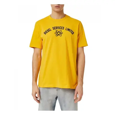 (Yellow, L) DIESEL T JUST C4 Mens T Shirts