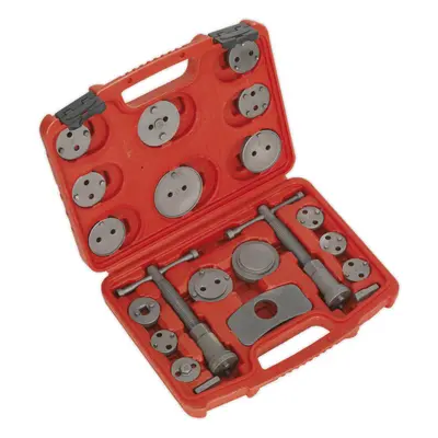 21 Piece Brake Piston Wind-Back Tool Kit - Hex Bits - Thrust Bolt Assemblies