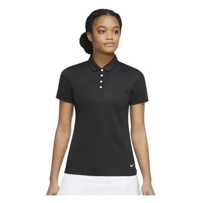 (M, Black/White) Nike Womens/Ladies Victory Solid Polo Shirt