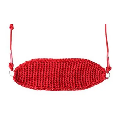 (Red) Baby Weaving Swing Net Chair Hang Hammock Chair Indoor Outdoor Kids Swing Outdoor Indoor M