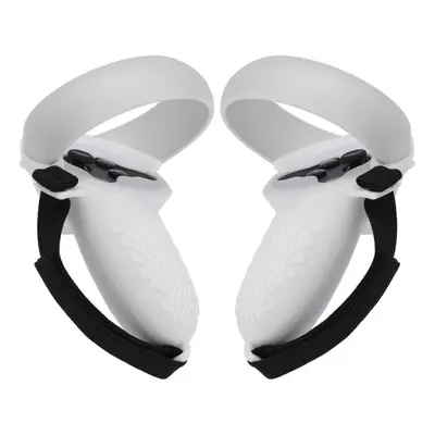 (White) In1 Front Cover Eye Mask Pad For Oculus Quest Touch Controller Silicone Grip Skin Thumb 