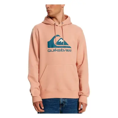 (S, Caf' CrÃ¨me) Quiksilver Mens Big Logo Pullover Hooded Sweatshirt Sweater Hoody Hoodie