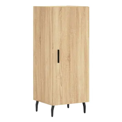 (sonoma oak) vidaXL Sideboard Storage Cabinet Side Cabinet Cupboard White Engineered Wood