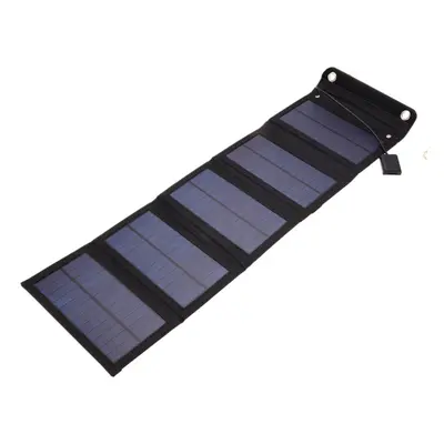 (5 Slides 25w) 25W Solar Panel Foldable Portable Waterproof 5v USB Energy Solar Cell Charger for