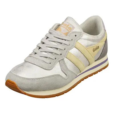 (7) Gola Daytona Blaze Womens Fashion Trainers in Silver