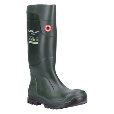 (4 UK, Green) Dunlop Unisex Adult Terra Pro Wellington Boots