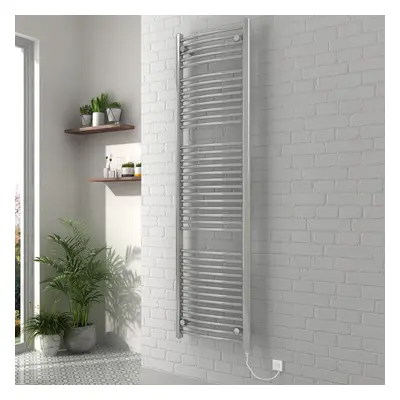 Vienna x 500mm Curved Chrome Electric Heated Towel Rail