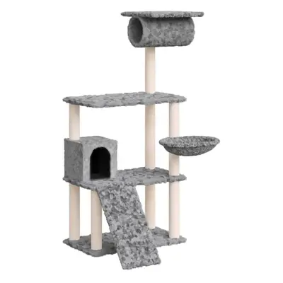 (Light grey) vidaXL Cat Tree with Sisal Scratching Posts cm Cat Climber Multi Colours