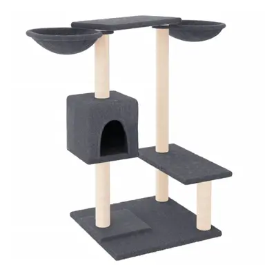 (dark grey) vidaXL Cat Tree with Scratching Posts Cat Tower Cat Climber Activity Center