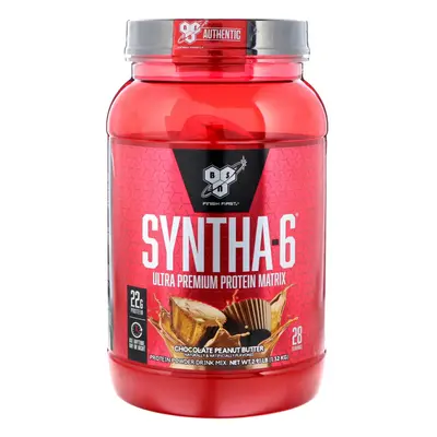 BSN, Syntha-6, Ultra Premium Protein Matrix, Chocolate Peanut Butter, 2.91 lbs (1.32 kg)