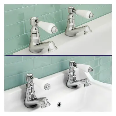 Imperior Bathroom Basin & Bath Tap Set