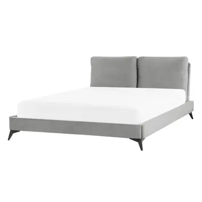 Bed Velvet MELLE x cm (EU King Size) Grey