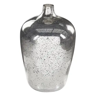 Flower Vase KACHORI Glass Silver