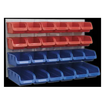 Bin & Panel Combination Bins - Red/Blue