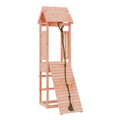 (solid douglas wood) vidaXL Playhouse with Climbing Wall Children Play Climbing Frame Solid Wood