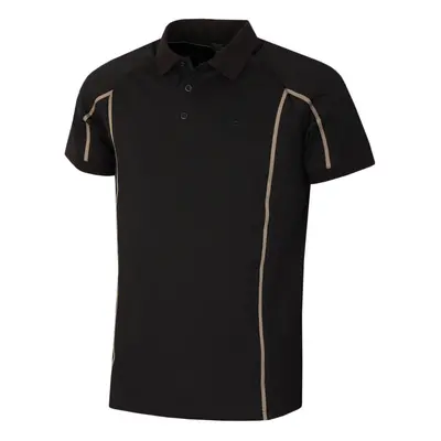 (L, Black) Hugo Boss Mens Paddy Tape Quick Drying Wicking Stretch Golf Polo Shirt