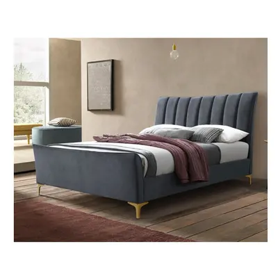 Cora Double Bed - Grey